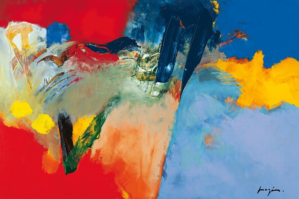 Rouge - Bleu II art print by Pascal Magis for $57.95 CAD
