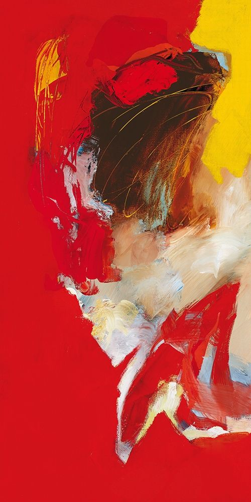 Triptyque rouge I art print by Pascal Magis for $57.95 CAD