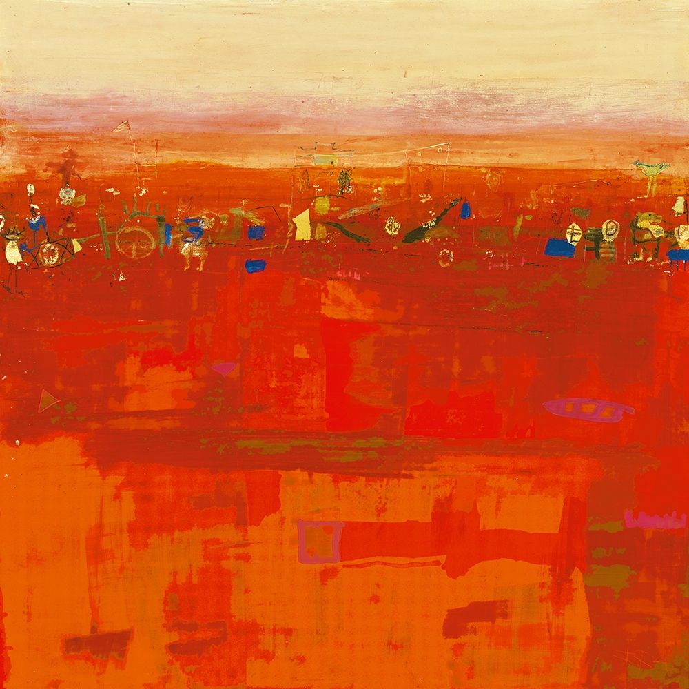 Red Landscape art print by Rose Richter-Armgart for $57.95 CAD
