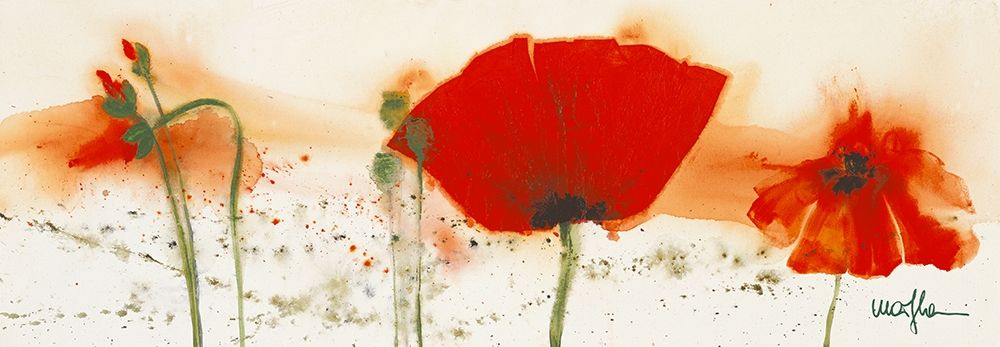 Coquelicots au vent IV art print by Marthe for $57.95 CAD