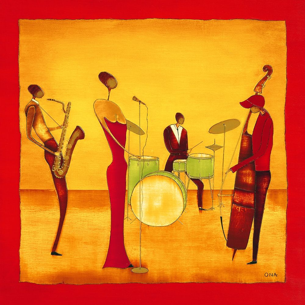Jazz Band art print by Ona for $57.95 CAD