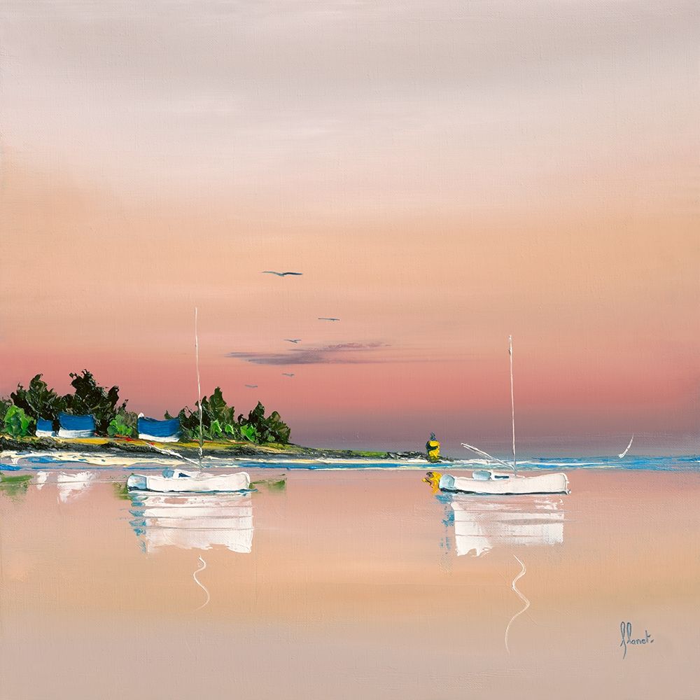 Soleil couchant sur le golfe 1 art print by Frederic Flanet for $57.95 CAD