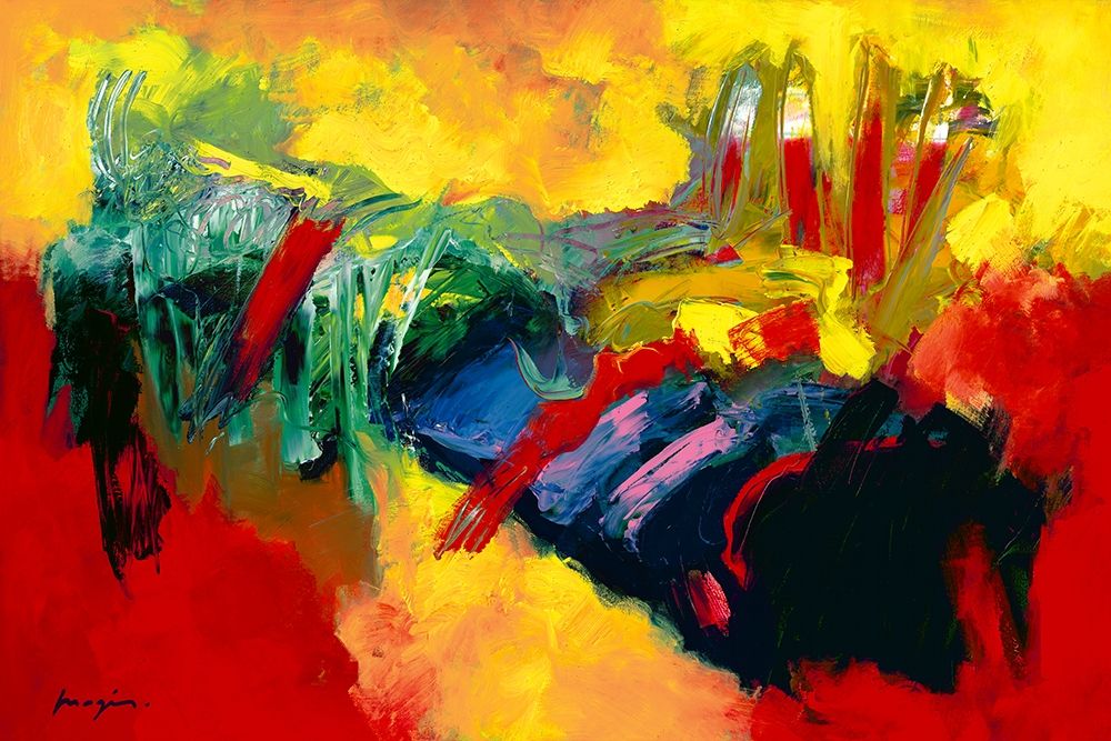Rouge - Jaune I art print by Pascal Magis for $57.95 CAD