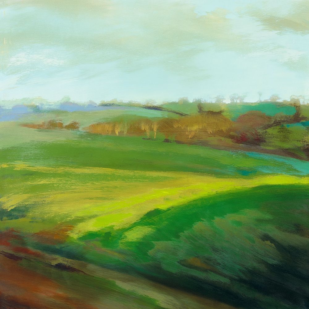 Champs verts art print by Ewa Mazur-Devaux for $57.95 CAD