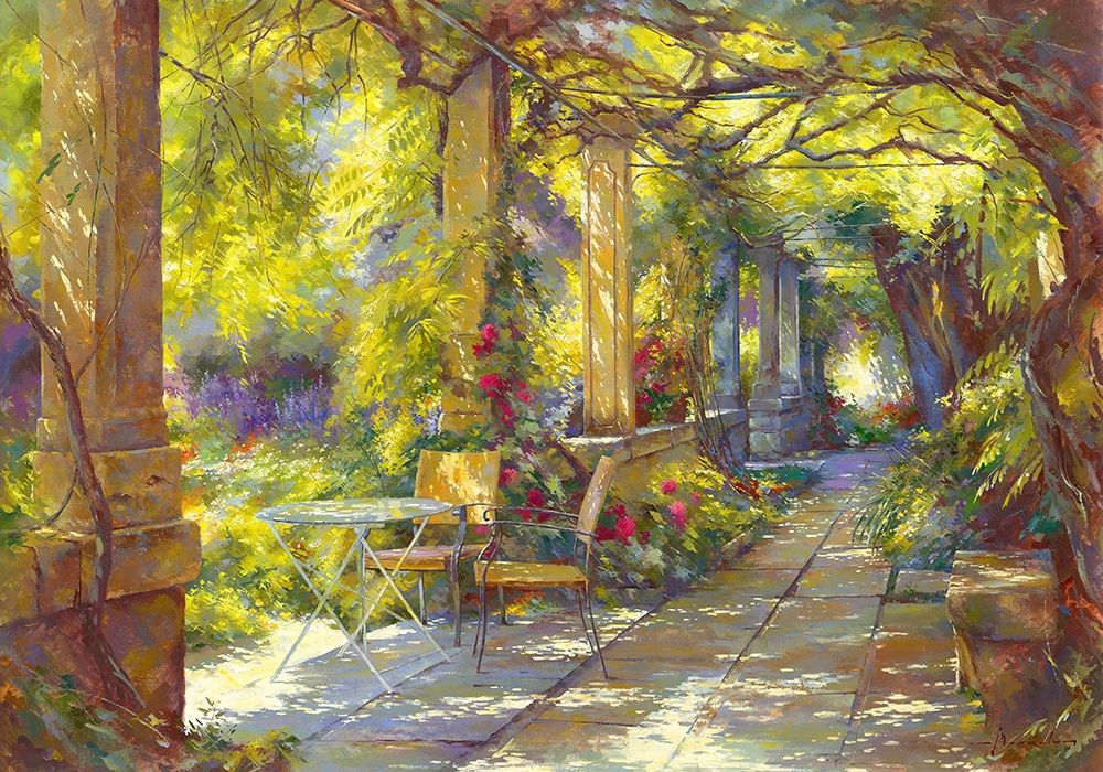 Promenade provencale art print by Johan Messely for $57.95 CAD
