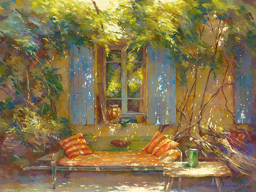 Sieste au sabot rouge art print by Johan Messely for $57.95 CAD