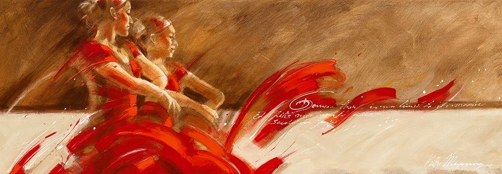 Duo in Red art print by Kitty Meijering for $57.95 CAD