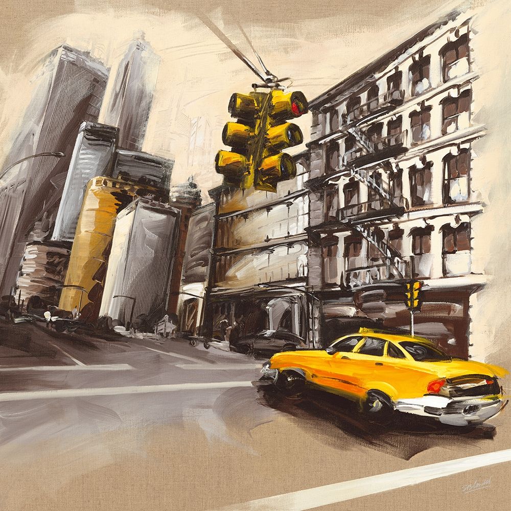 New York - Feu Rouge I art print by Sandrine Blondel for $57.95 CAD