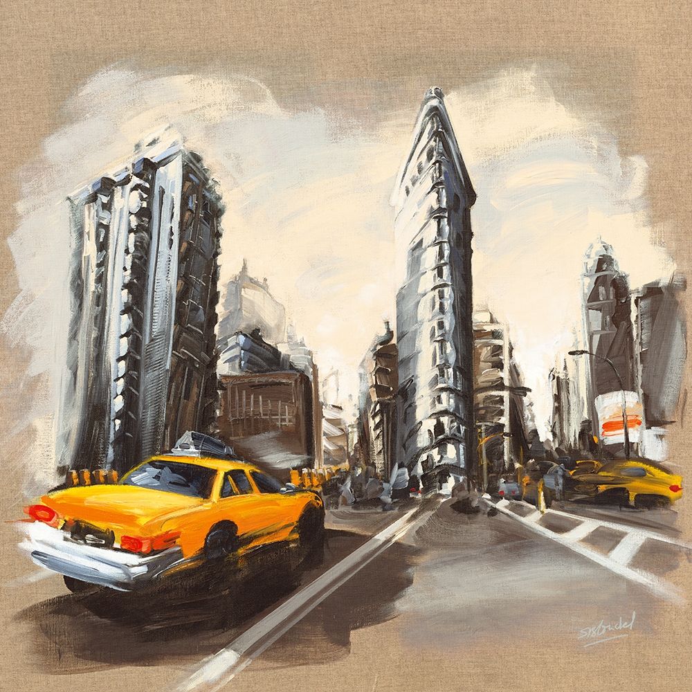 New York - Flatiron Building art print by Sandrine Blondel for $57.95 CAD