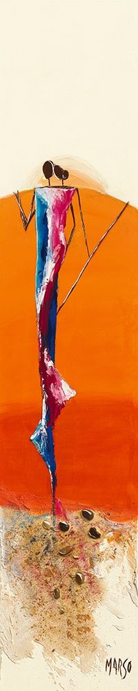 Duo Orange art print by Marso for $57.95 CAD