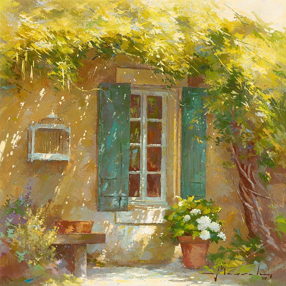 Sous la tonnelle art print by Johan Messely for $57.95 CAD