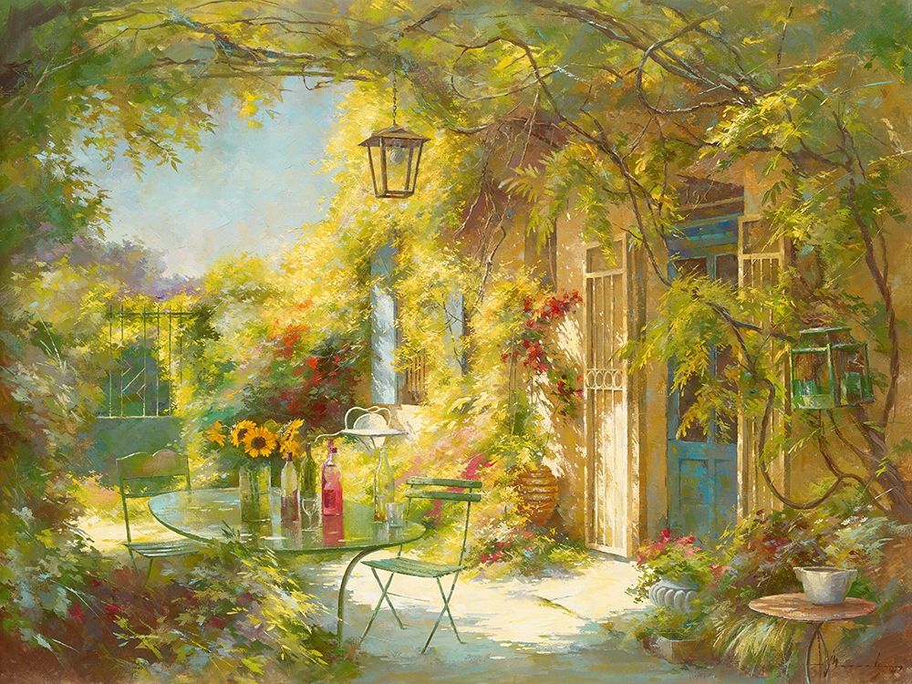 L apero chez les amis art print by Johan Messely for $57.95 CAD