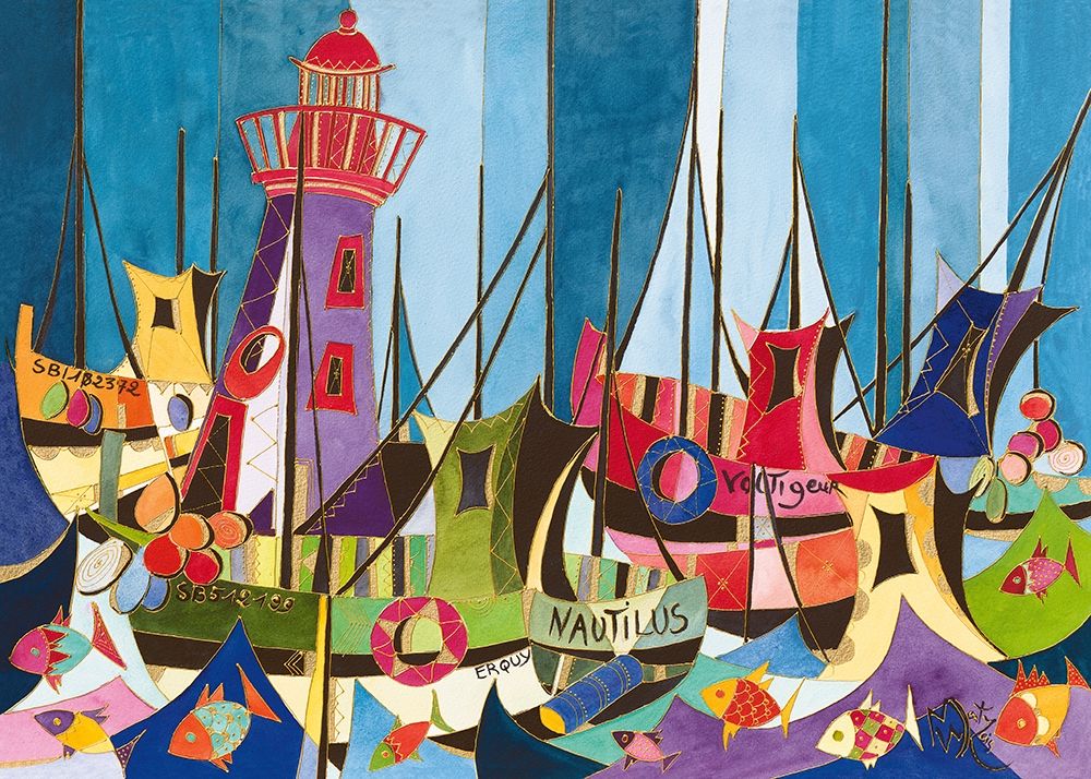 Tempete de Joie sur Erquy art print by Martine Wentzeis for $57.95 CAD