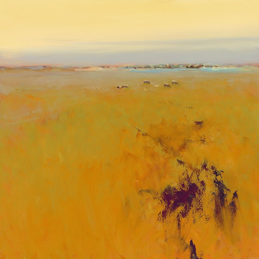 Meadow in warm Colors art print by Jan Groenhart for $57.95 CAD
