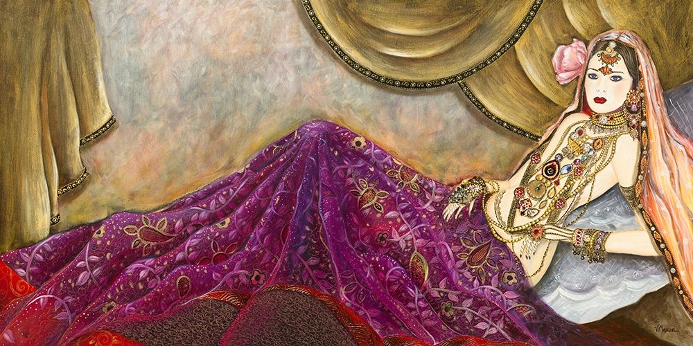 Romance indienne II art print by Valerie Maugeri for $57.95 CAD
