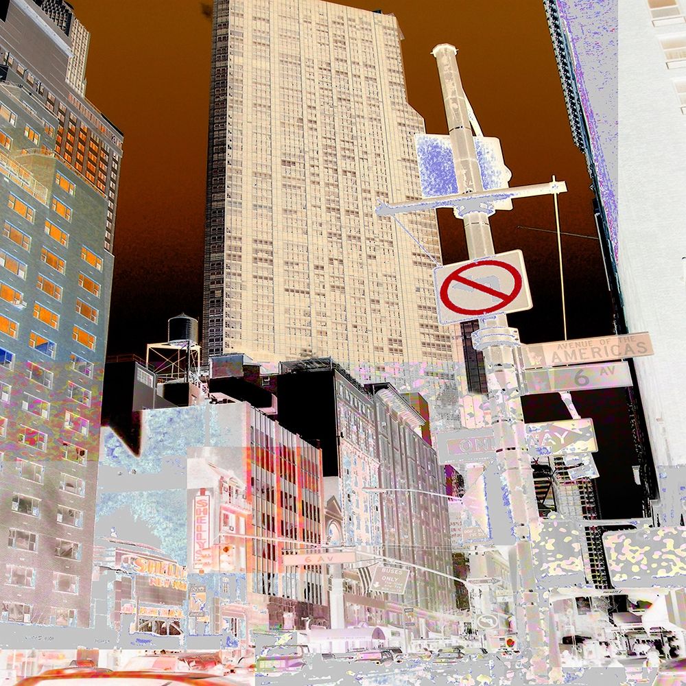 New York 6th Avenue art print by Mereditt.f for $57.95 CAD