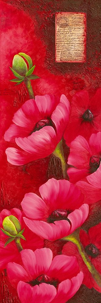 Duo d Anemones I art print by Sylvi Pasquier for $57.95 CAD