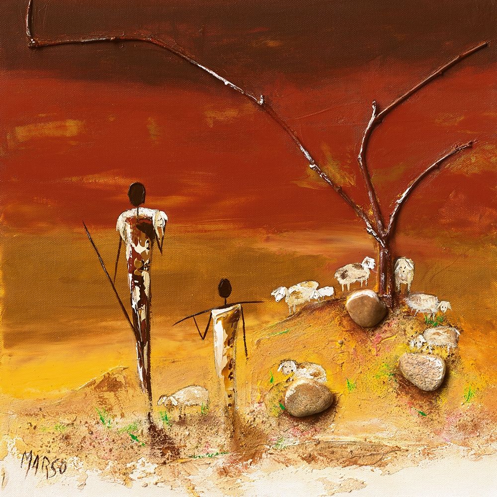 Les bergers art print by Marso for $57.95 CAD