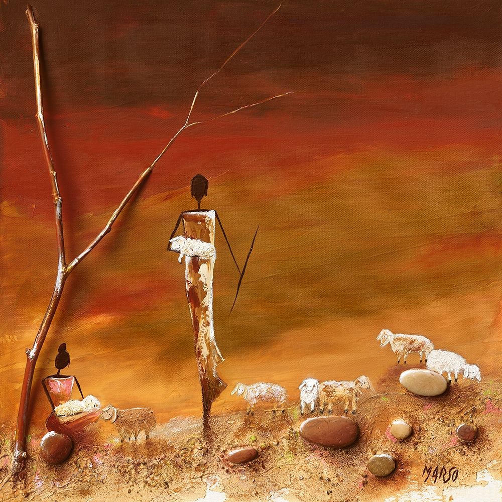 Mon troupeau art print by Marso for $57.95 CAD