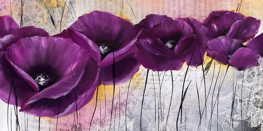 Pavot violet I art print by Isabelle Zacher-Finet for $57.95 CAD