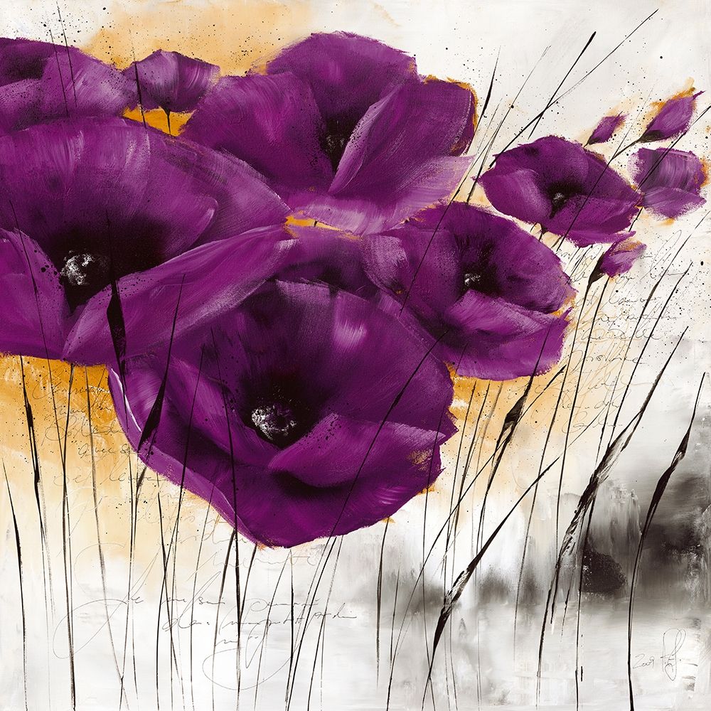 Pavot violet IV art print by Isabelle Zacher-Finet for $57.95 CAD