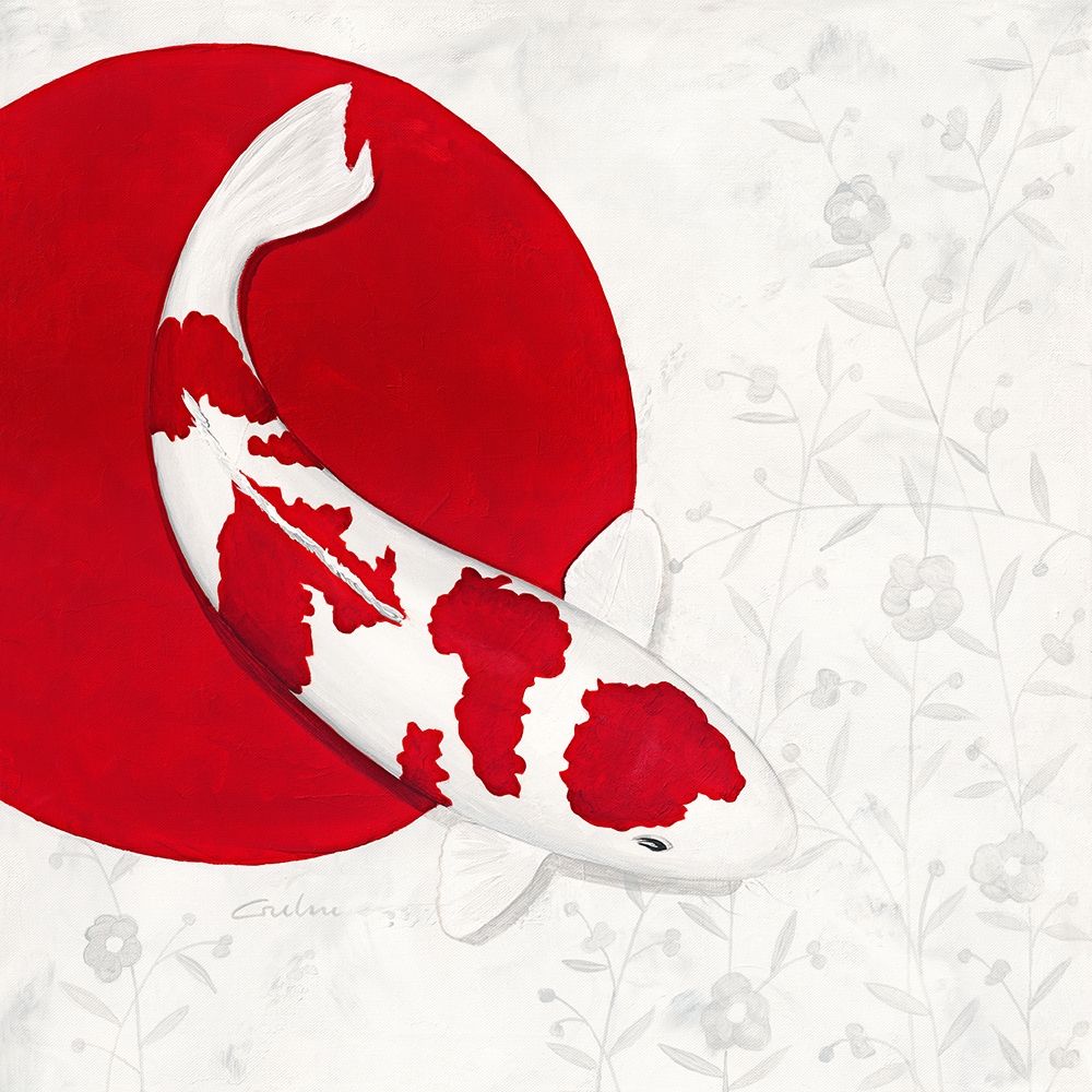 Silver Flower Kohaku art print by Nicole Gruhn for $57.95 CAD