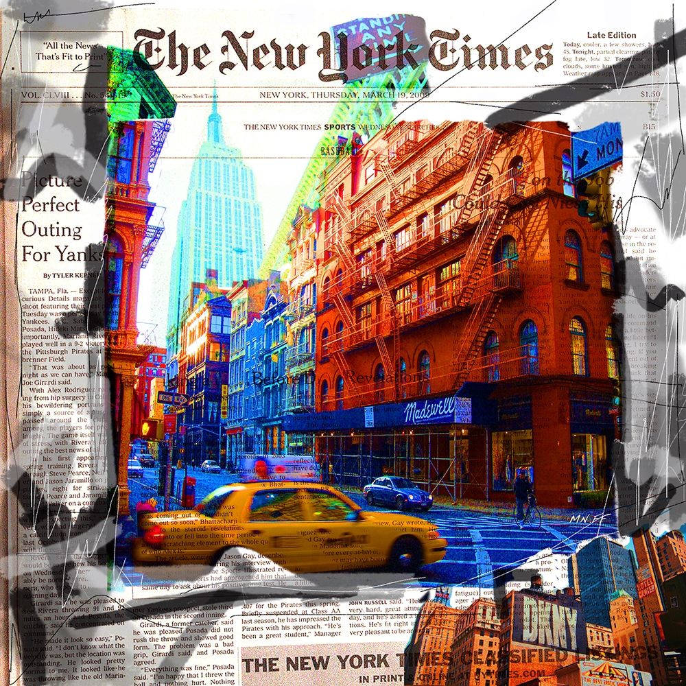 Taxi art print by MN.FF for $57.95 CAD
