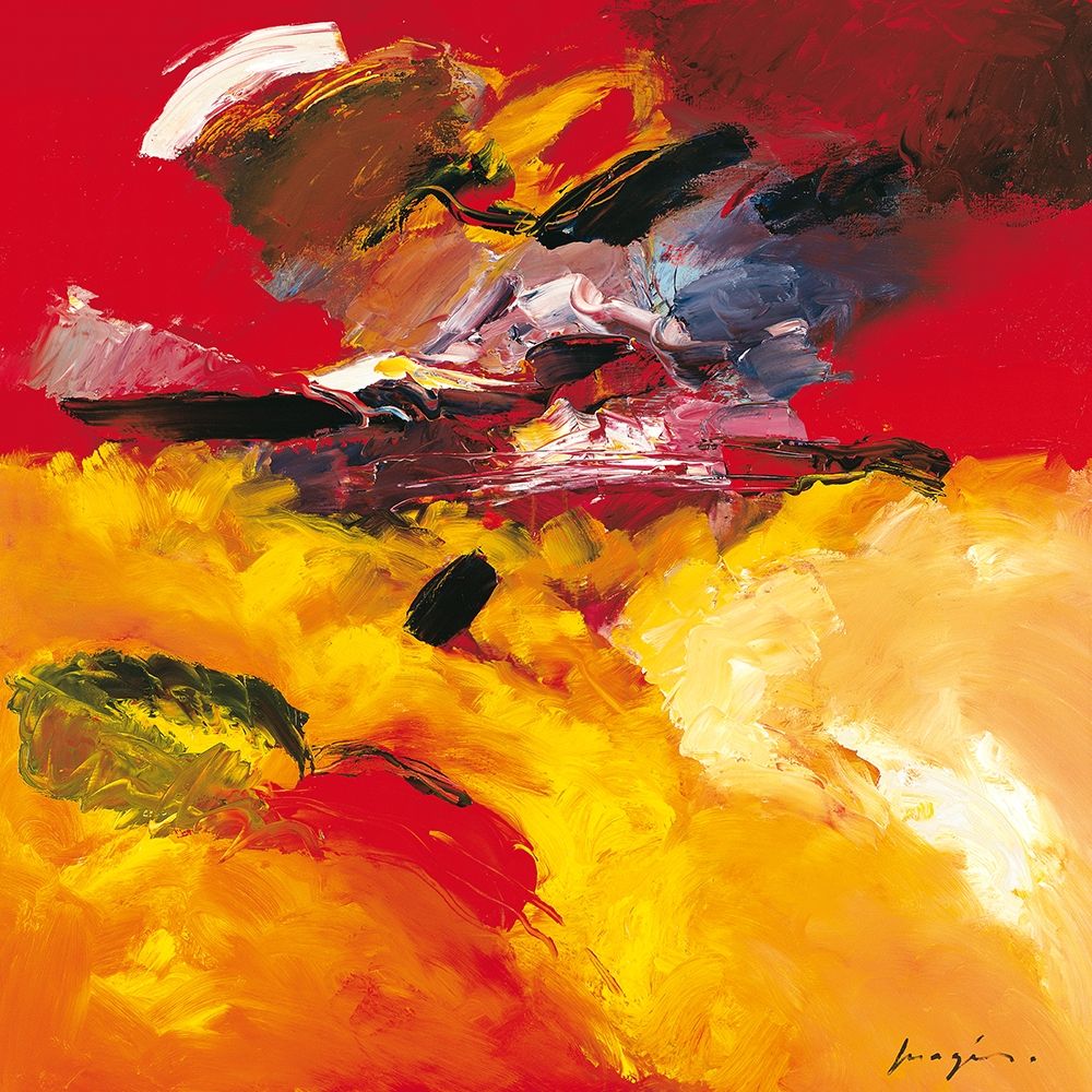 Jaune - Rouge art print by Pascal Magis for $57.95 CAD