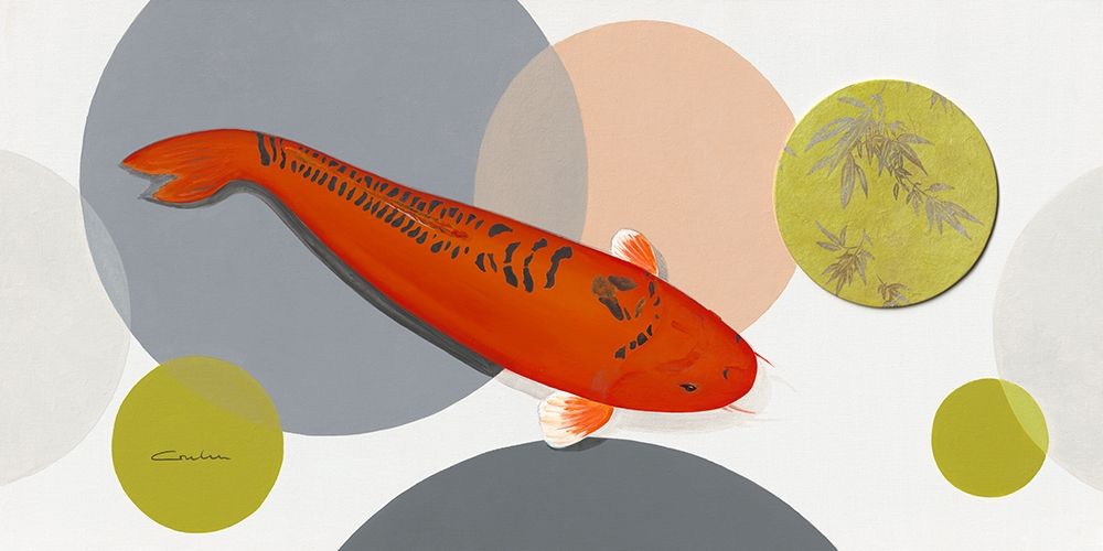 Koi Harmony I art print by Nicole Gruhn for $57.95 CAD
