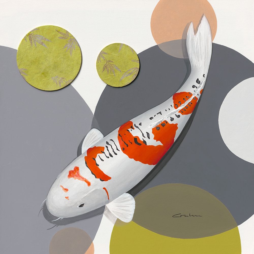 Koi Harmony Doitsu Kujaku art print by Nicole Gruhn for $57.95 CAD