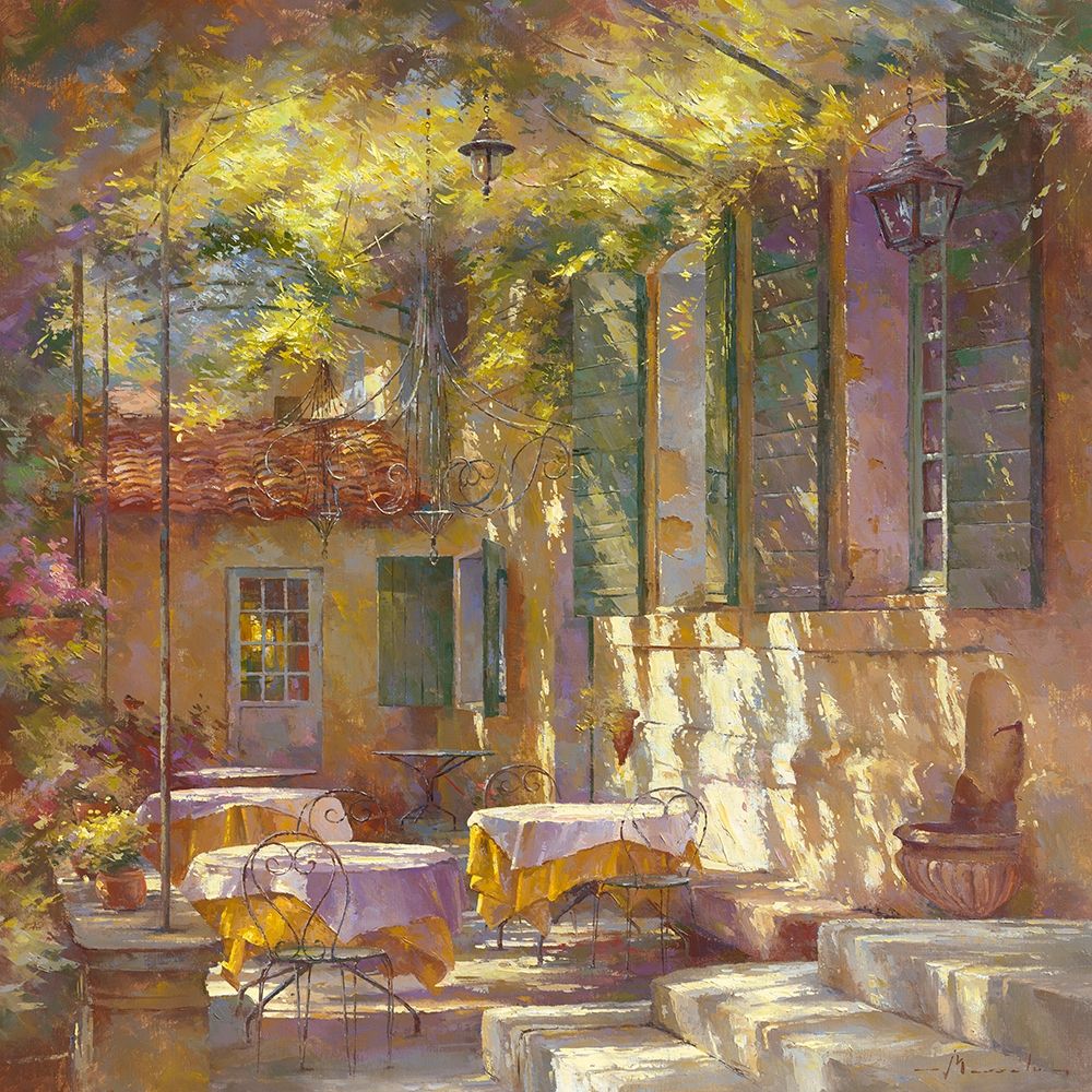 A l ombre de la terrasse art print by Johan Messely for $57.95 CAD