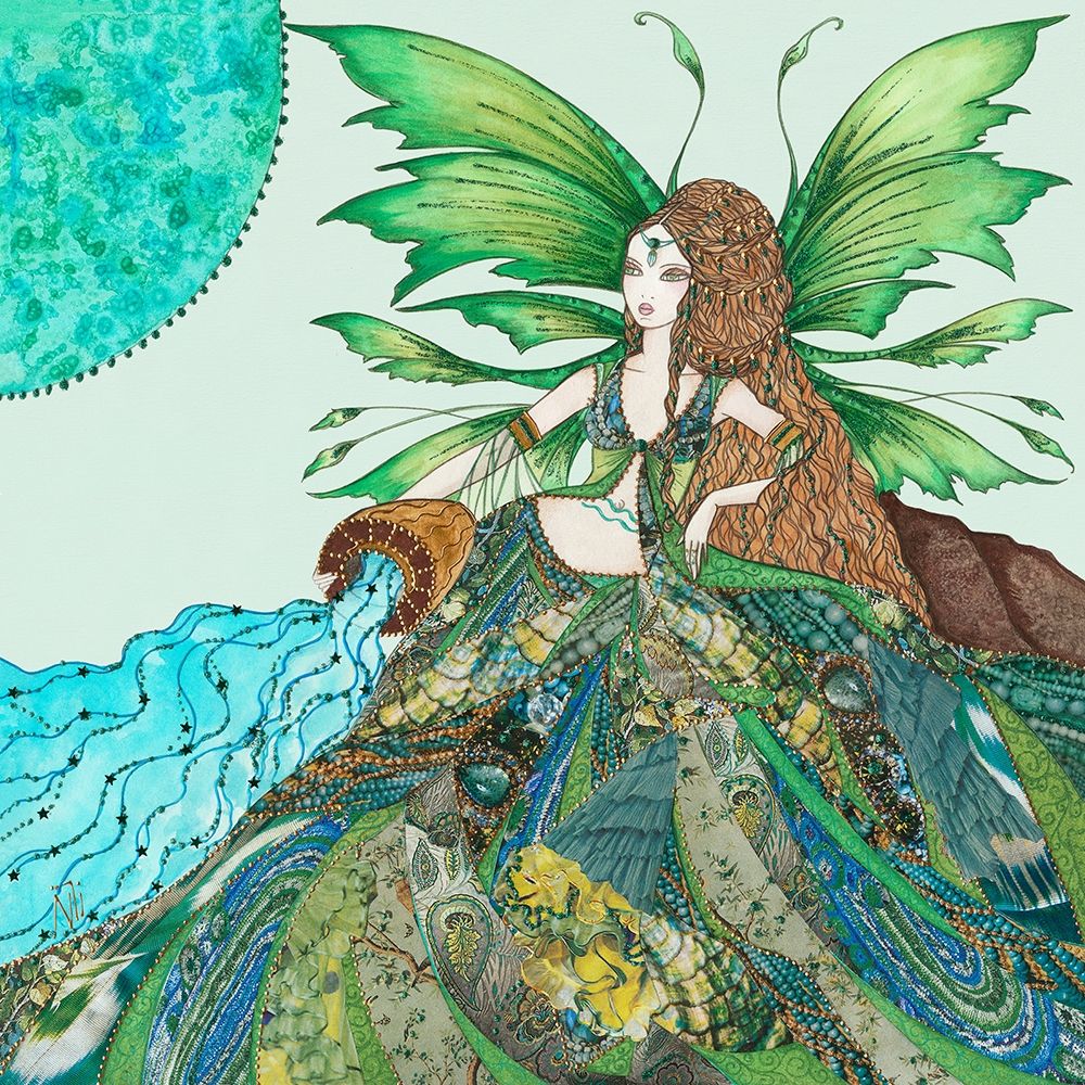 Fee du Verseau art print by Johara for $57.95 CAD