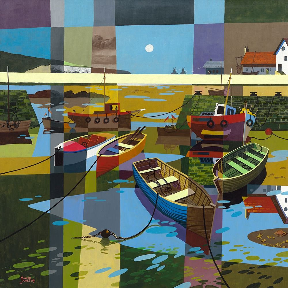 Harbour art print by David James for $57.95 CAD