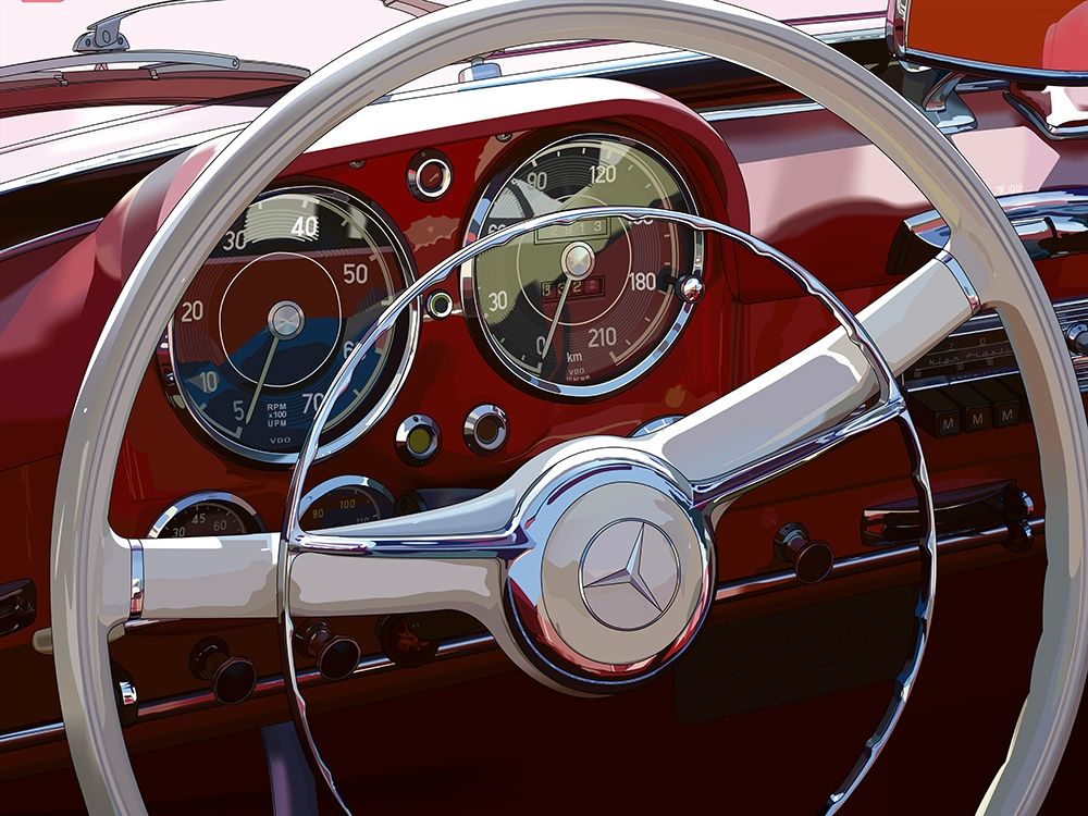 190 SL art print by Pierre Strapelias-PR for $57.95 CAD