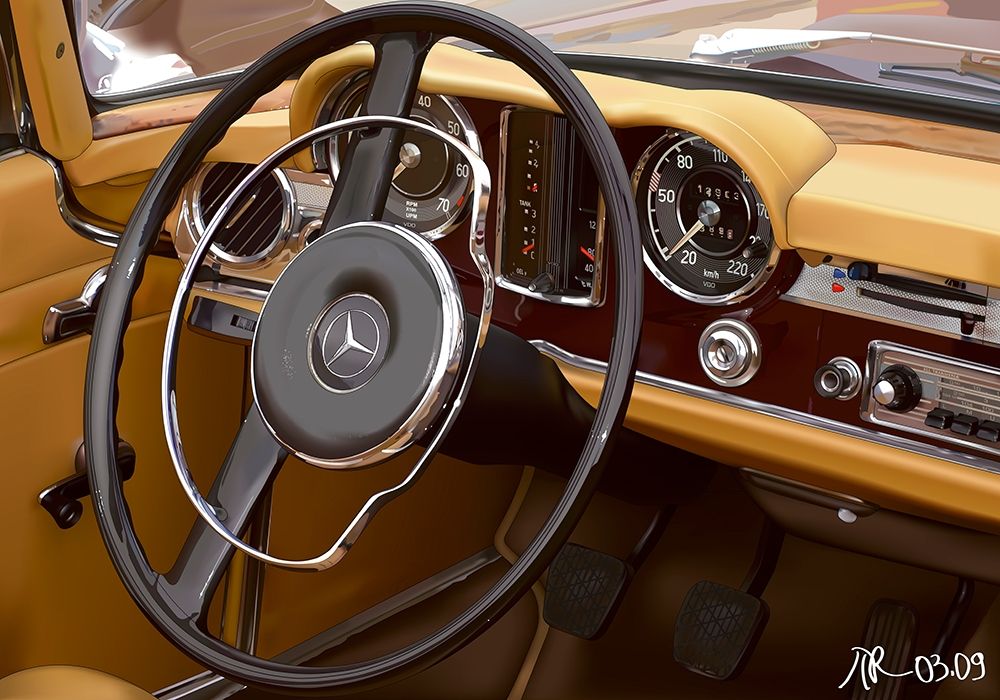 280 SL art print by Pierre Strapelias-PR for $57.95 CAD