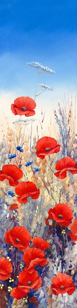 Poppy Field I art print by Hilary Mayes for $57.95 CAD