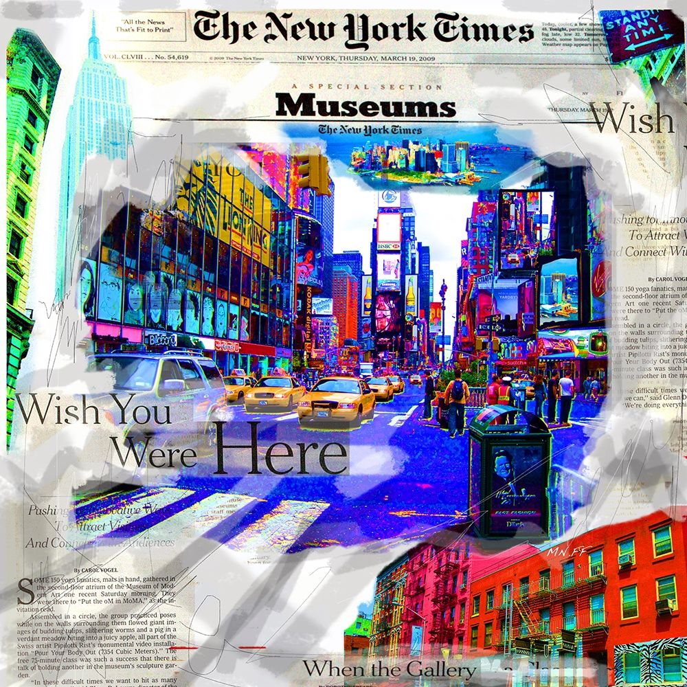 New York Museum art print by MN.FF for $57.95 CAD