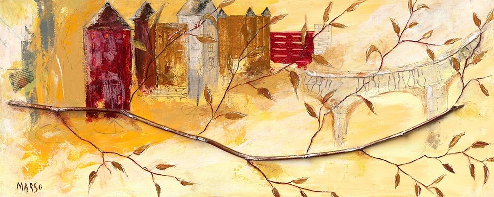Les feuilles d Or art print by Marso for $57.95 CAD