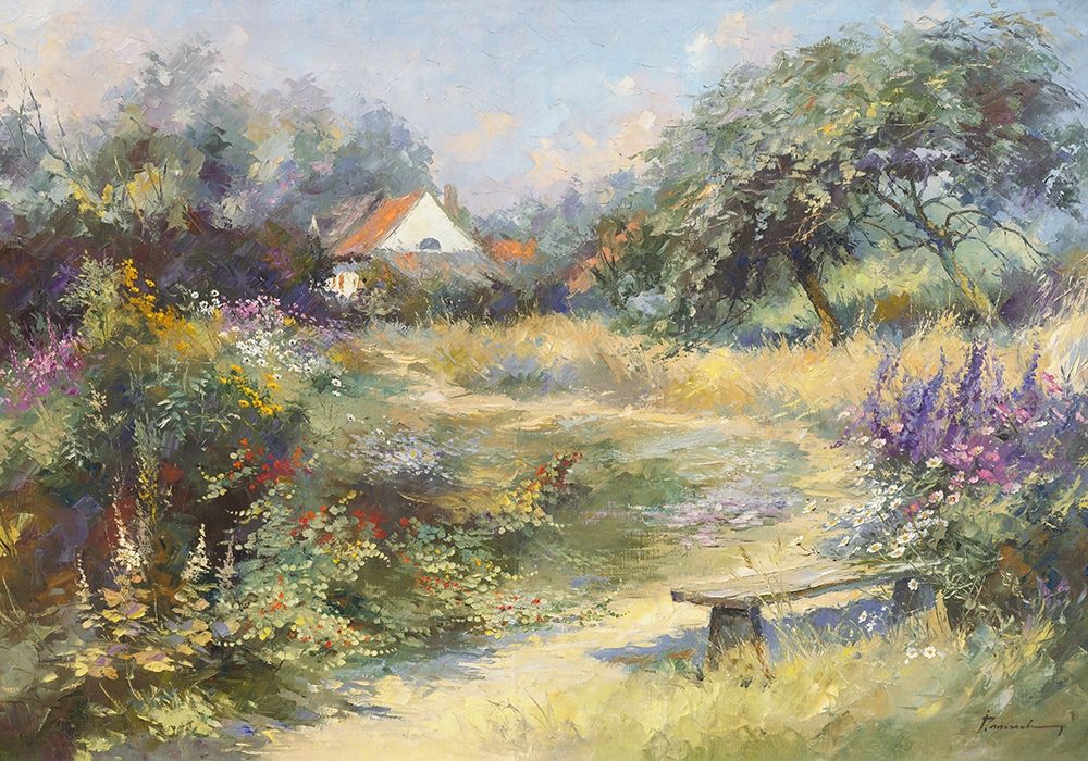 Le jardin du peintre art print by Paul Messely for $57.95 CAD