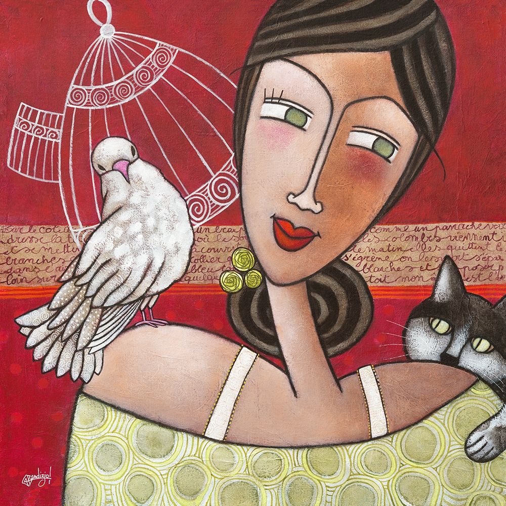 Peace and Love art print by Geraldine Bandiziol for $57.95 CAD