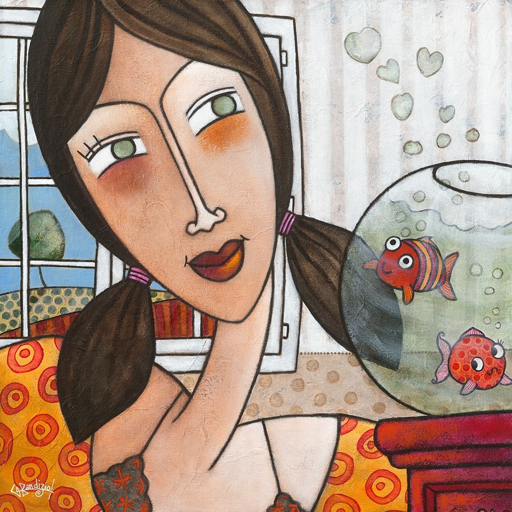 Le rencard de Maelys art print by Geraldine Bandiziol for $57.95 CAD