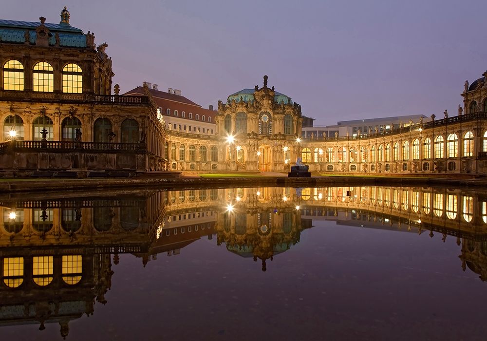 Zwinger Dresden beleuchtet art print by Rolf Fischer for $57.95 CAD