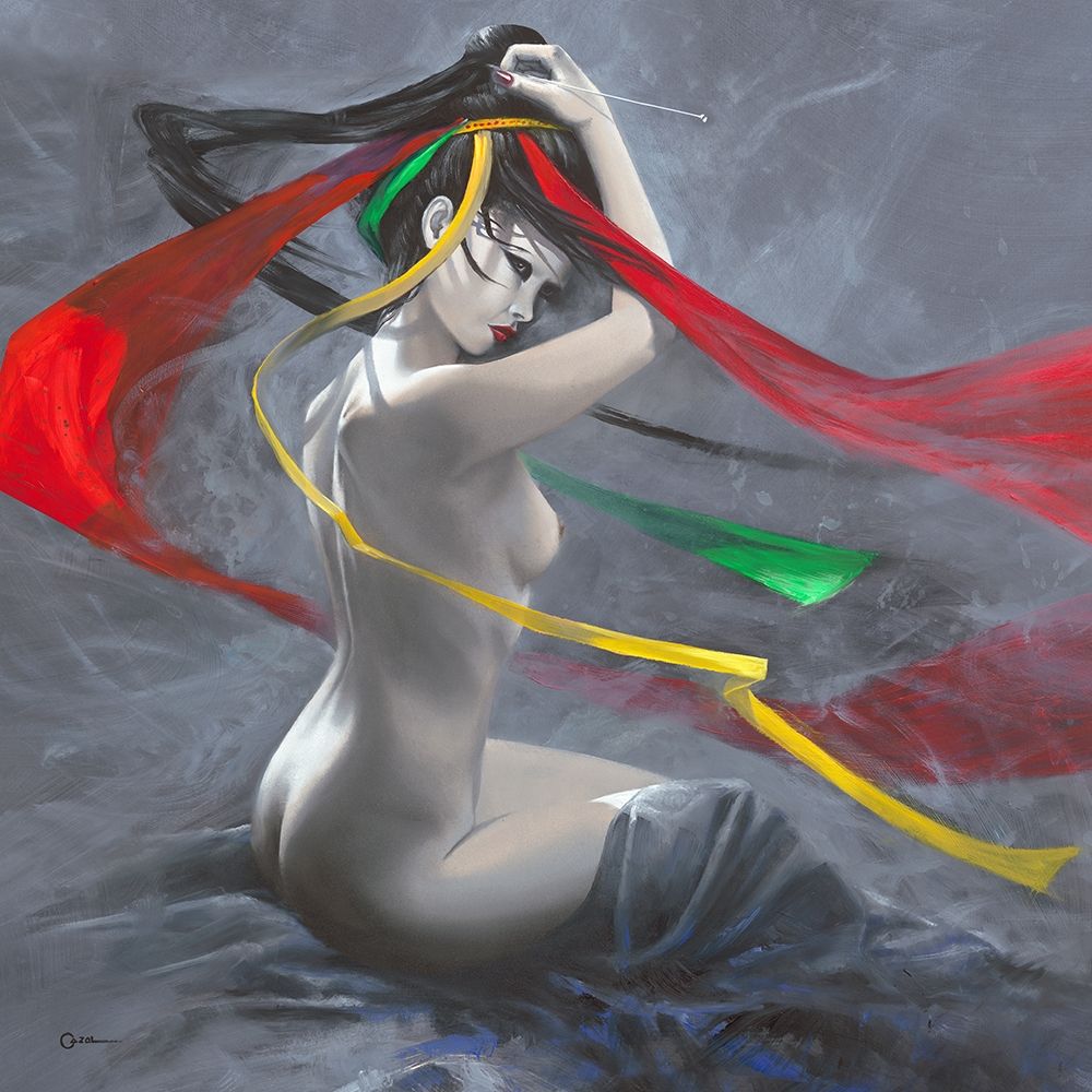Geisha II art print by Cedric Cazal for $57.95 CAD