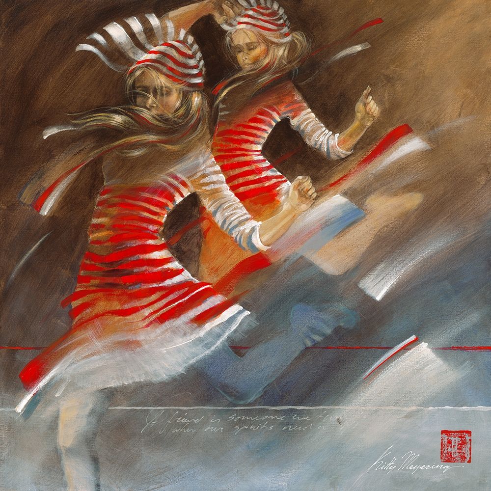 Girls with Zebra Dresses art print by Kitty Meijering for $57.95 CAD