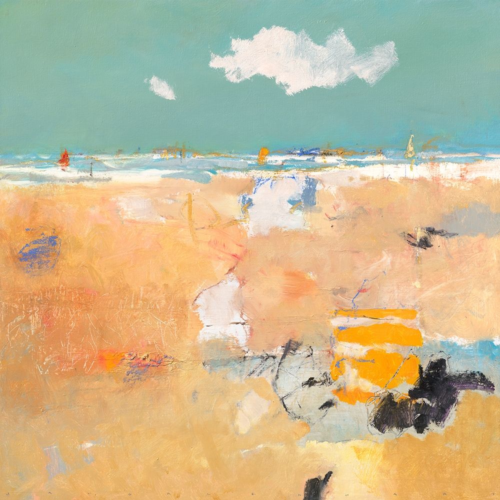Beach with sails art print by Jan Groenhart for $57.95 CAD