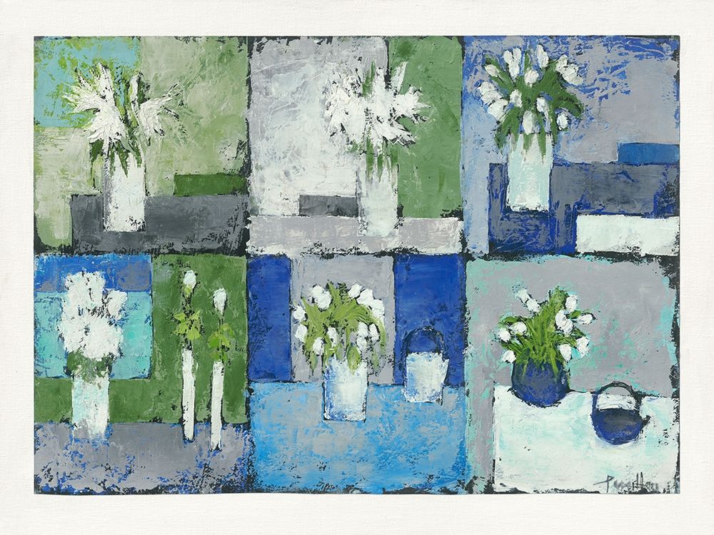 Fleurs en harmonie art print by Francoise Persillon for $57.95 CAD