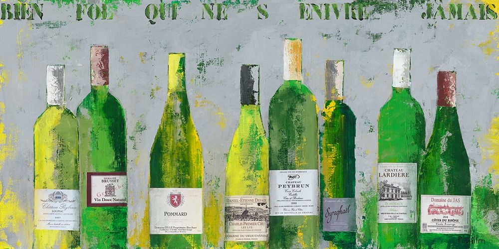 Selection de ma cave I art print by Francoise Persillon for $57.95 CAD