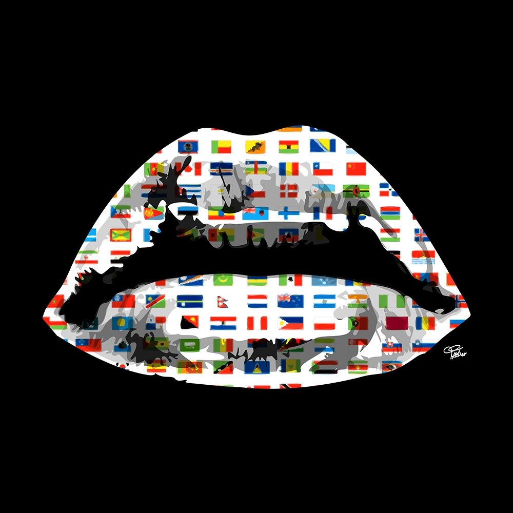 World Kiss art print by Morgan Paslier for $57.95 CAD