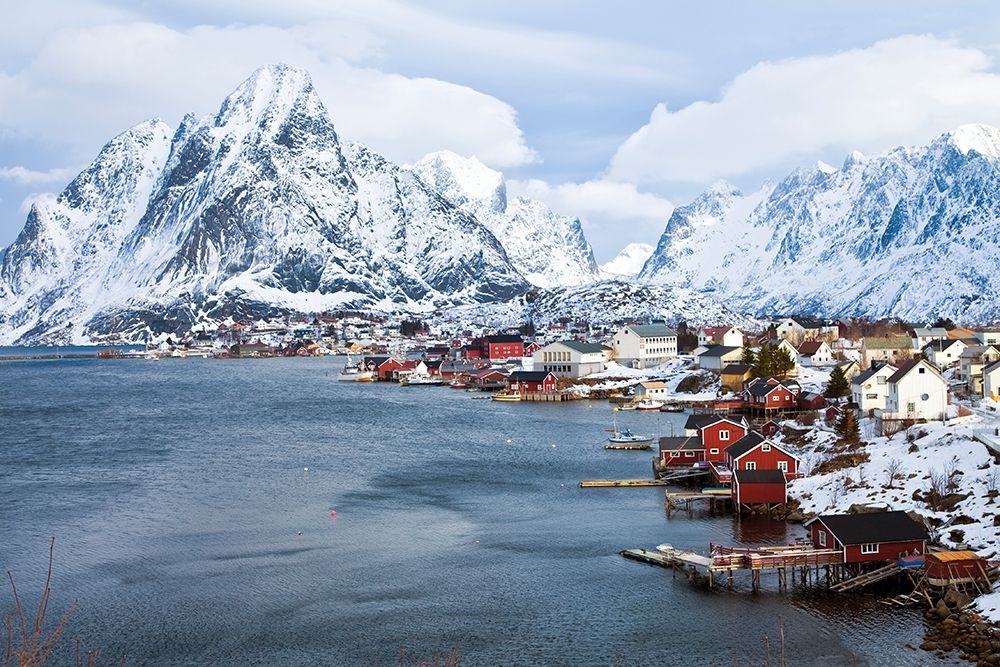 Reine Lofoten im Winter art print by Rolf Fischer for $57.95 CAD