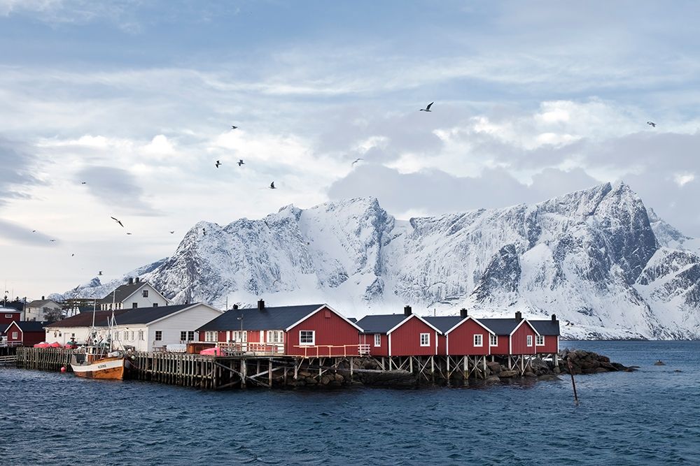Fischerhutten Lofoten Nahe Reine art print by Rolf Fischer for $57.95 CAD